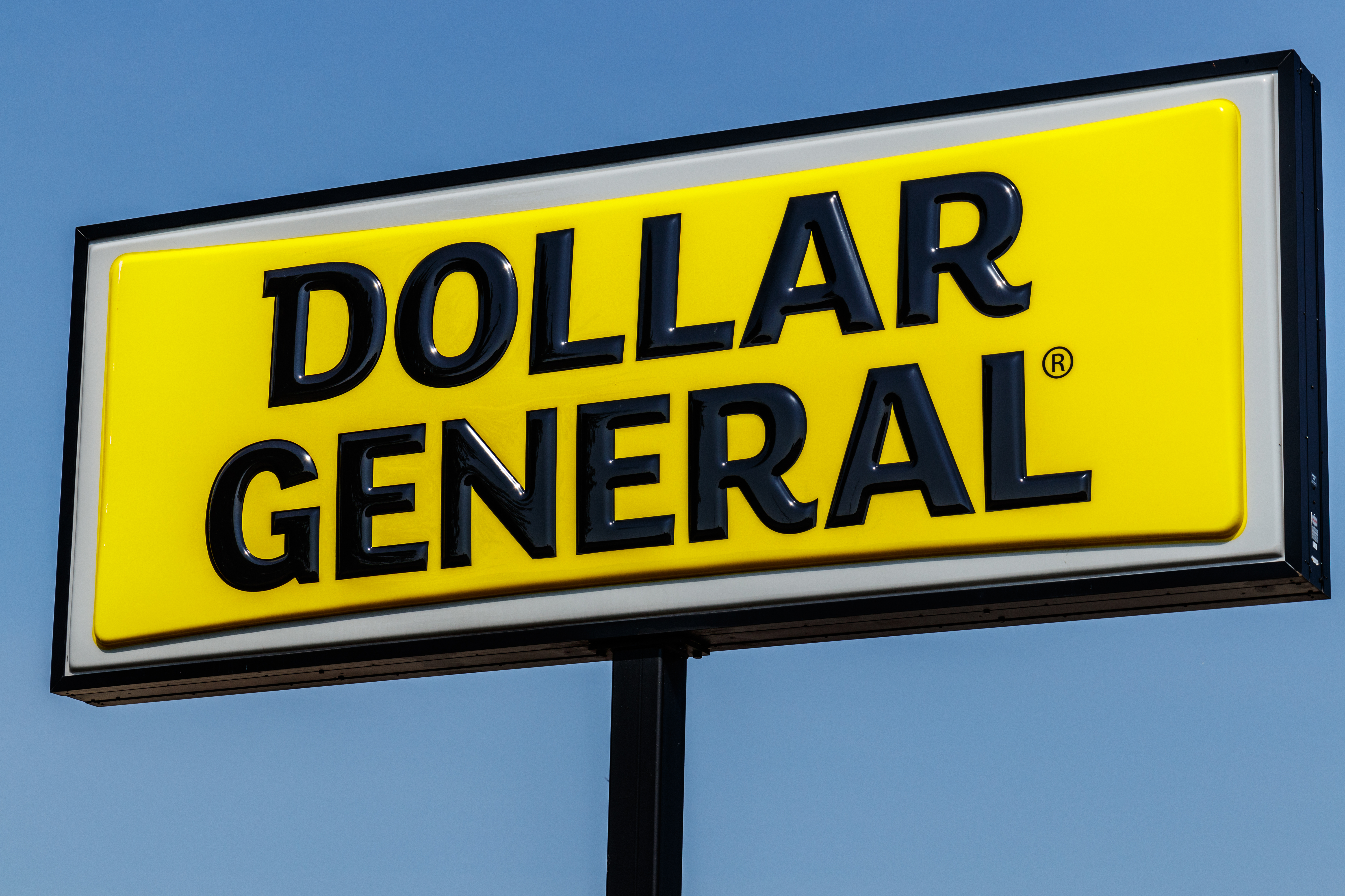 dollar general sign - shutter